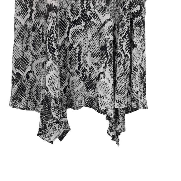 Anthro Fig & Flower Snake Knit Sheer Panelled Full Sharkbite Maxi Dress Sz L - Picture 7 of 14